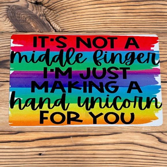 Hand Unicorn Magnet - Picture 1 of 2